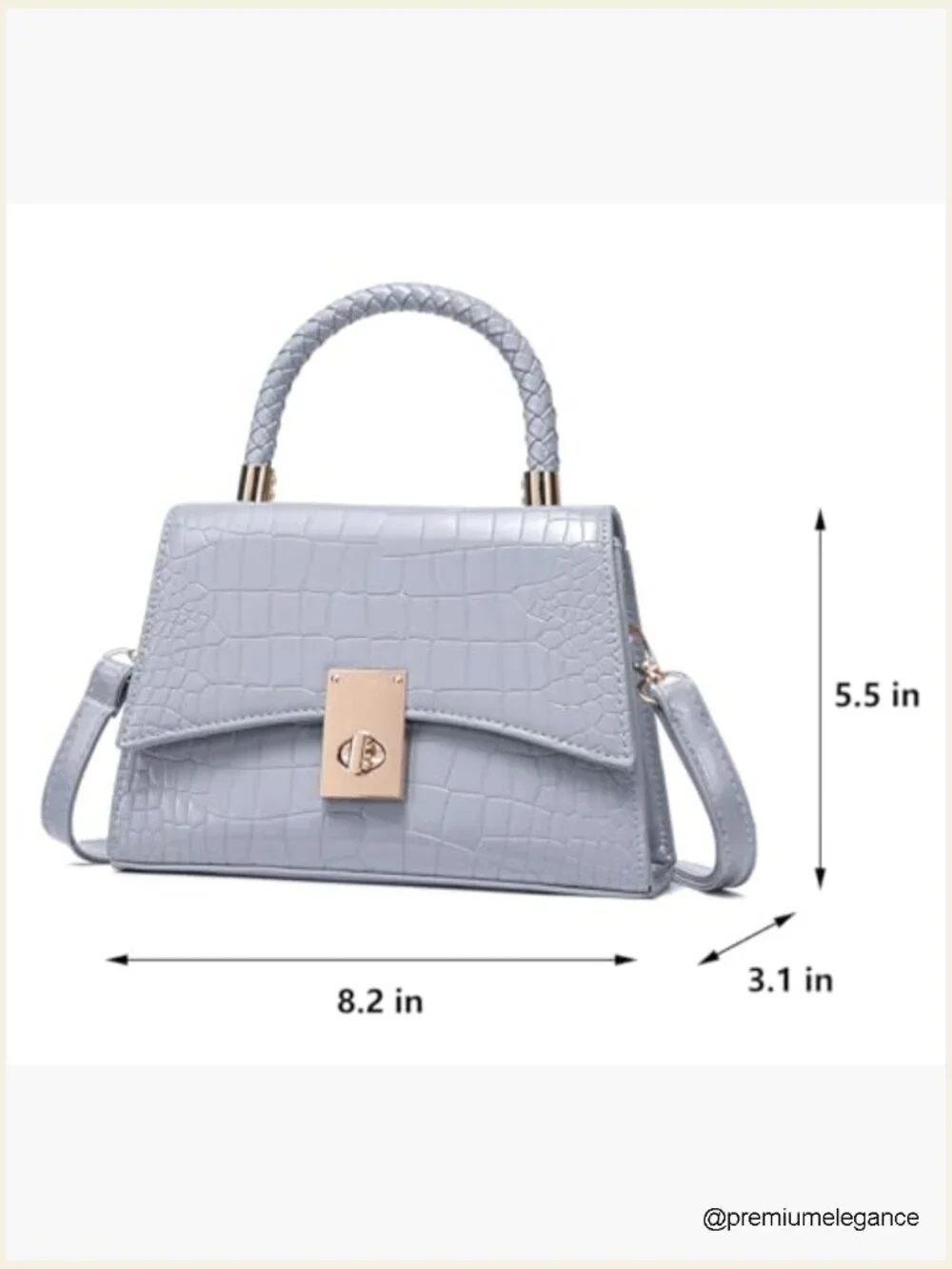 Women's Leather Satchel Crossbody Bag Mini Purse Handbag